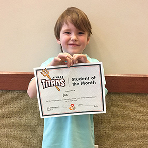 Student of the Month - Jax