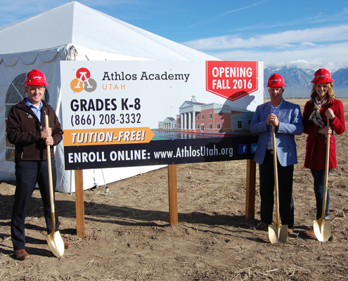 Athlos Academy of Utah groundbreaking